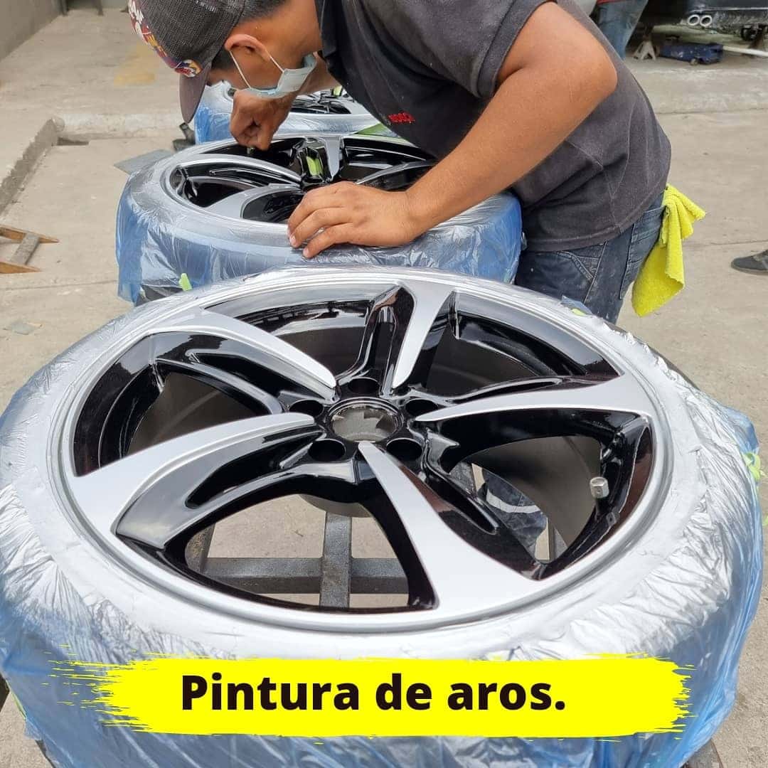 Taller para pintar aros de carro en Ecuador