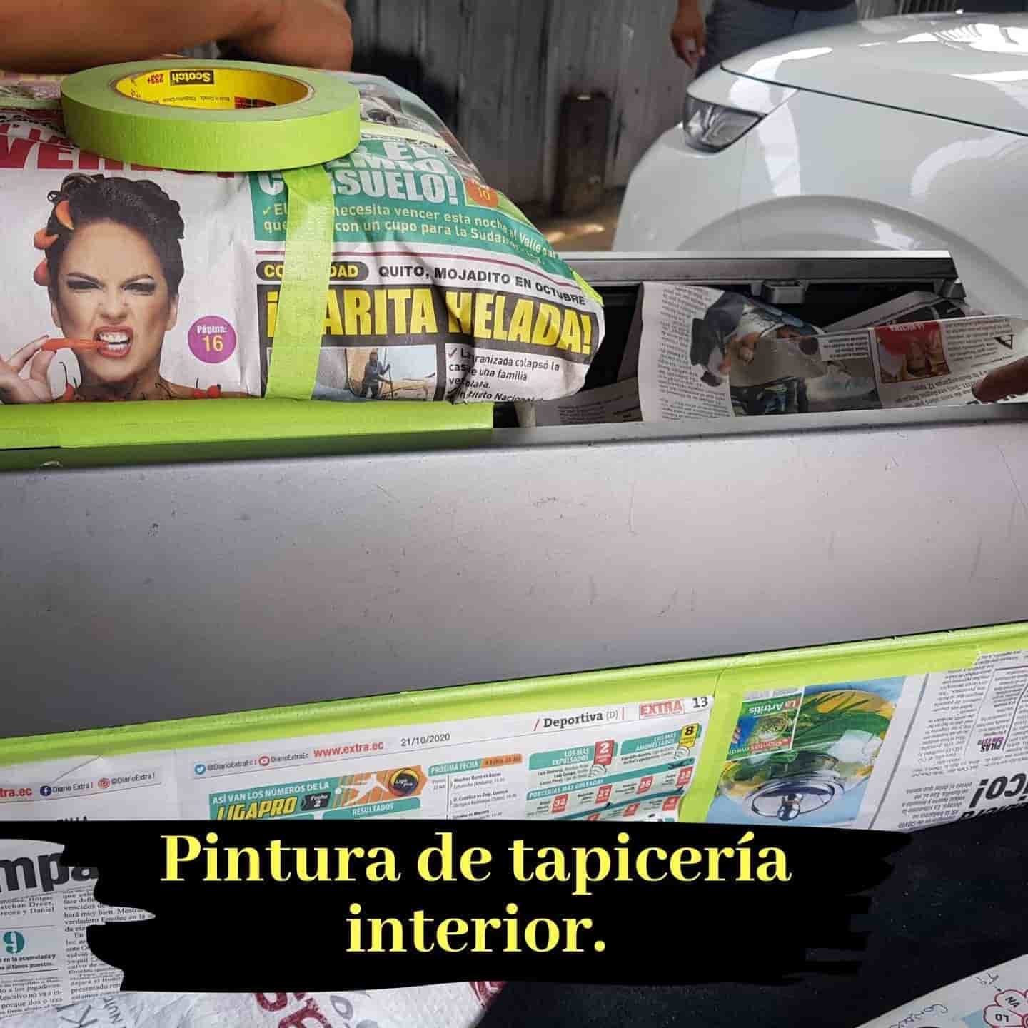 Taller Automotriz para pintar plasticos interiores en Guayaquil